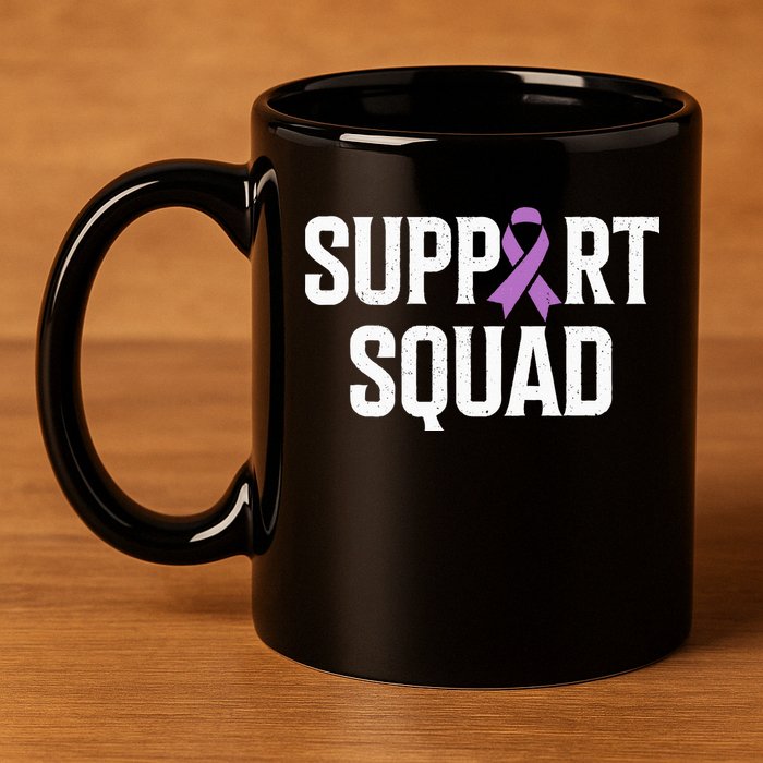 Testicular Cancer Support Squad Testicular Cancer Awareness 11oz C Handle Ceramic Mug