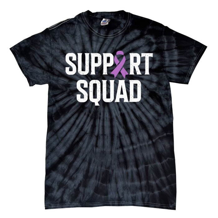 Testicular Cancer Support Squad Testicular Cancer Awareness Tie-Dye T-Shirt