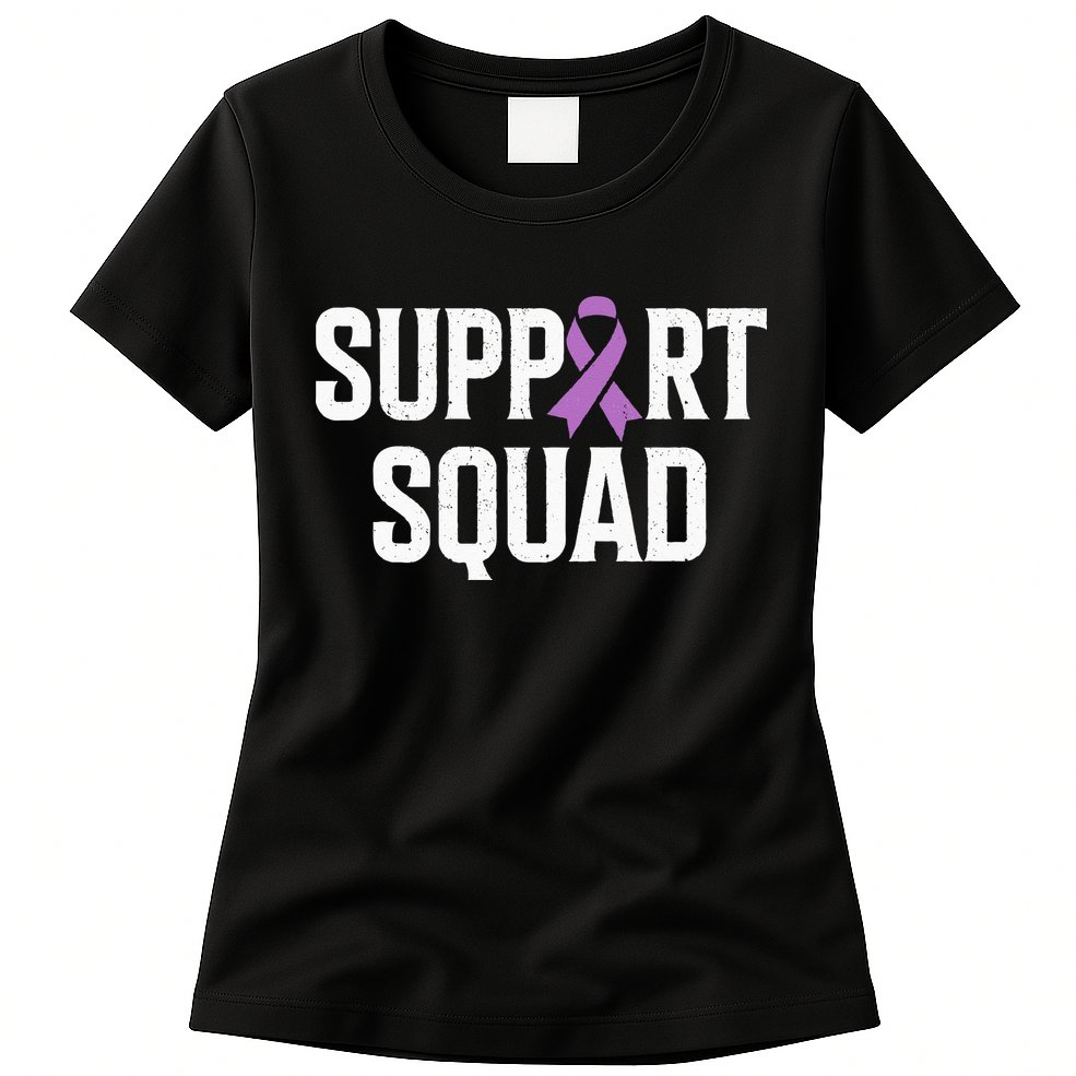 Testicular Cancer Support Squad Testicular Cancer Awareness Womens T-Shirt