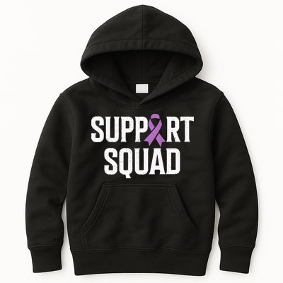 Testicular Cancer Support Squad Testicular Cancer Awareness Kids Hoodie