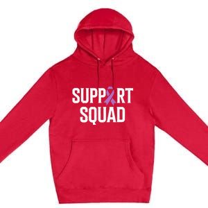 Testicular Cancer Support Squad Testicular Cancer Awareness Premium Pullover Hoodie