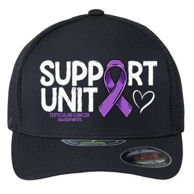 Testicular Cancer Support Unit Testicular Cancer Awareness Flexfit Unipanel Trucker Cap