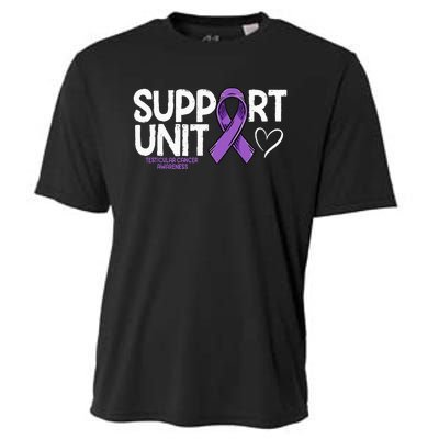 Testicular Cancer Support Unit Testicular Cancer Awareness Cooling Performance Crew T-Shirt