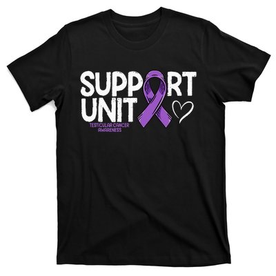 Testicular Cancer Support Unit Testicular Cancer Awareness T-Shirt