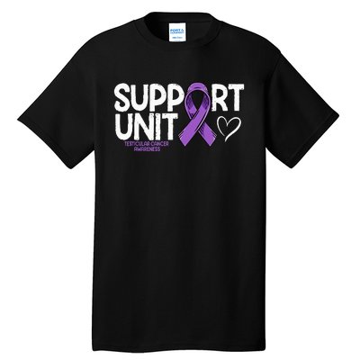 Testicular Cancer Support Unit Testicular Cancer Awareness Tall T-Shirt