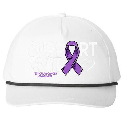 Testicular Cancer Support Unit Testicular Cancer Awareness Snapback Five-Panel Rope Hat