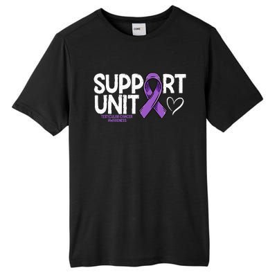 Testicular Cancer Support Unit Testicular Cancer Awareness Tall Fusion ChromaSoft Performance T-Shirt