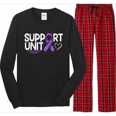 Testicular Cancer Support Unit Testicular Cancer Awareness Long Sleeve Pajama Set