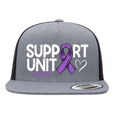 Testicular Cancer Support Unit Testicular Cancer Awareness Flat Bill Trucker Hat