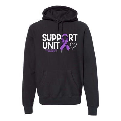 Testicular Cancer Support Unit Testicular Cancer Awareness Premium Hoodie