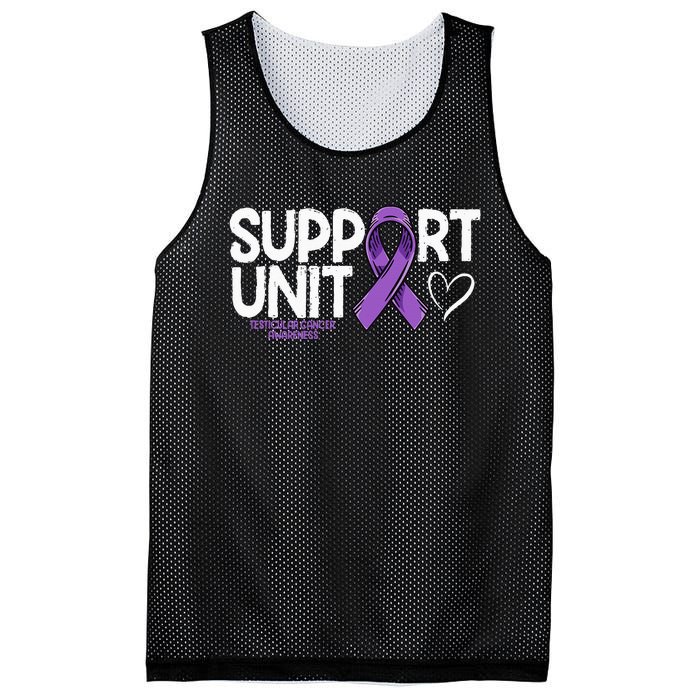 Testicular Cancer Support Unit Testicular Cancer Awareness Mesh Reversible Basketball Jersey Tank