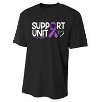 Testicular Cancer Support Unit Testicular Cancer Awareness Performance Sprint T-Shirt