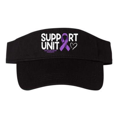 Testicular Cancer Support Unit Testicular Cancer Awareness Valucap Bio-Washed Visor