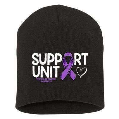 Testicular Cancer Support Unit Testicular Cancer Awareness Short Acrylic Beanie