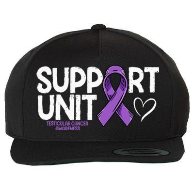 Testicular Cancer Support Unit Testicular Cancer Awareness Wool Snapback Cap