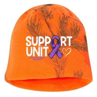 Testicular Cancer Support Unit Testicular Cancer Awareness Kati - Camo Knit Beanie