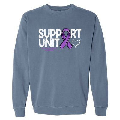 Testicular Cancer Support Unit Testicular Cancer Awareness Garment-Dyed Sweatshirt