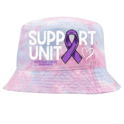 Testicular Cancer Support Unit Testicular Cancer Awareness Tie-Dyed Bucket Hat