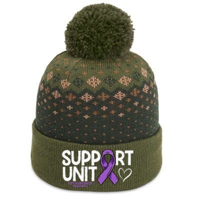 Testicular Cancer Support Unit Testicular Cancer Awareness The Baniff Cuffed Pom Beanie