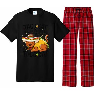 Taco Cat Spelled Backwards Is Taco Cat Funny Gift Pajama Set