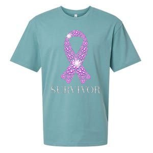 Testicular Cancer Survivor Purple Ribbon Awareness Sueded Cloud Jersey T-Shirt