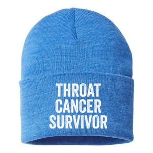 Throat Cancer Survivor Gift Sustainable Knit Beanie