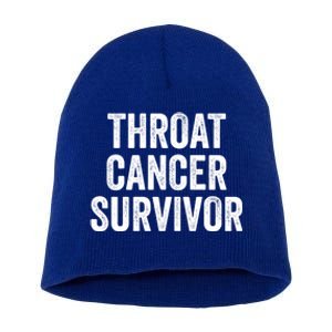 Throat Cancer Survivor Gift Short Acrylic Beanie