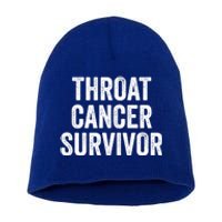 Throat Cancer Survivor Gift Short Acrylic Beanie