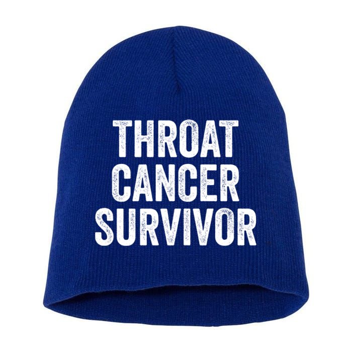 Throat Cancer Survivor Gift Short Acrylic Beanie