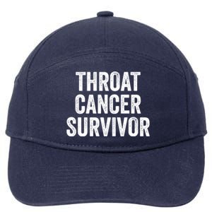 Throat Cancer Survivor Gift 7-Panel Snapback Hat