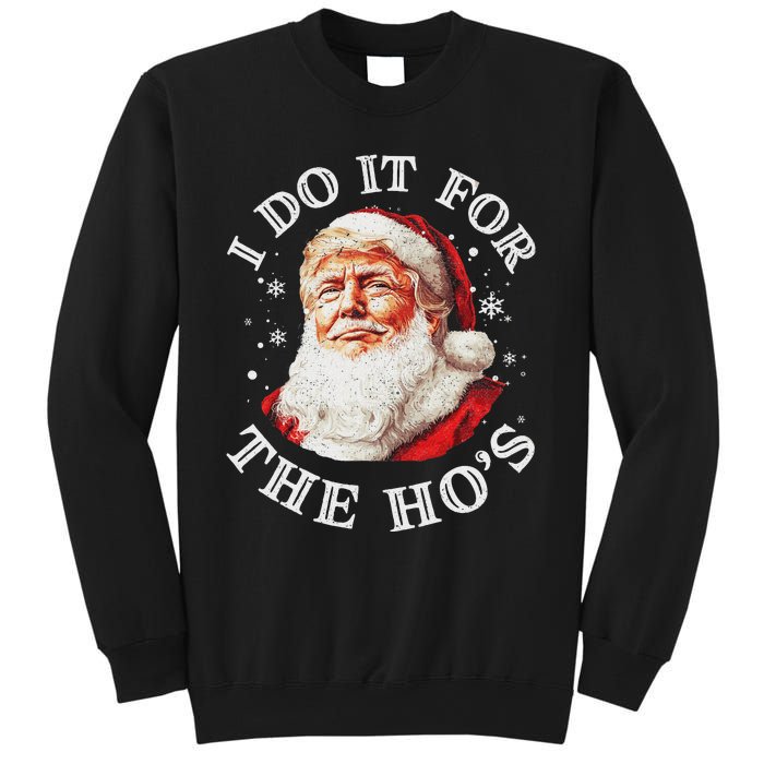 Trump Christmas Santa Claus I Do It For The Hos Cute Xmas Sweatshirt