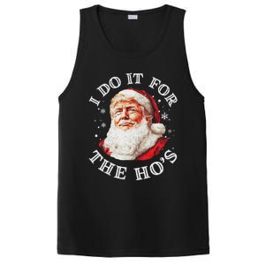 Trump Christmas Santa Claus I Do It For The Hos Cute Xmas PosiCharge Competitor Tank