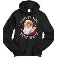 Trump Christmas Santa Claus I Do It For The Hos Cute Xmas Tie Dye Hoodie