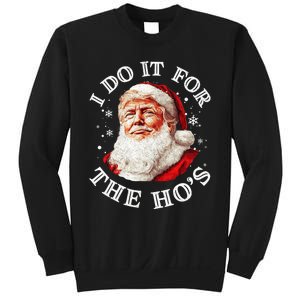 Trump Christmas Santa Claus I Do It For The Hos Cute Xmas Sweatshirt