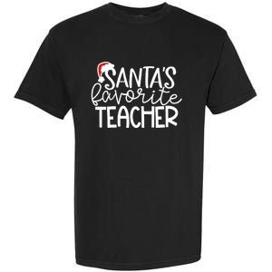 Teacher Christmas Santas Favorite Teacher Garment-Dyed Heavyweight T-Shirt