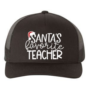 Teacher Christmas Santas Favorite Teacher Yupoong Adult 5-Panel Trucker Hat