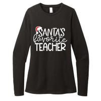 Teacher Christmas Santas Favorite Teacher Womens CVC Long Sleeve Shirt