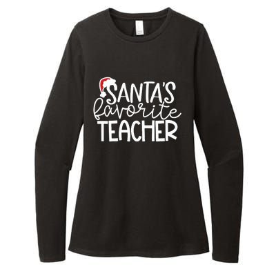 Teacher Christmas Santas Favorite Teacher Womens CVC Long Sleeve Shirt