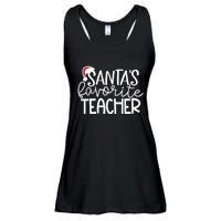 Teacher Christmas Santas Favorite Teacher Ladies Essential Flowy Tank