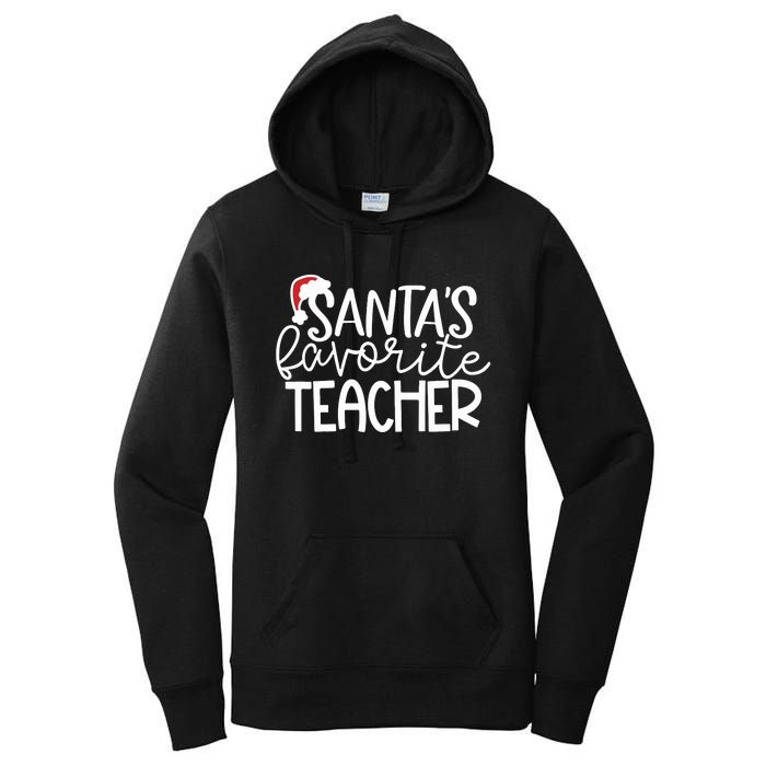 Teacher Christmas Santas Favorite Teacher Women's Pullover Hoodie