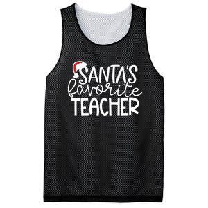 Teacher Christmas Santas Favorite Teacher Mesh Reversible Basketball Jersey Tank