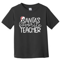 Teacher Christmas Santas Favorite Teacher Toddler T-Shirt