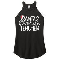 Teacher Christmas Santas Favorite Teacher Women’s Perfect Tri Rocker Tank