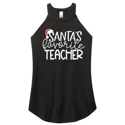 Teacher Christmas Santas Favorite Teacher Women’s Perfect Tri Rocker Tank