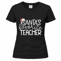 Teacher Christmas Santas Favorite Teacher Women's T-Shirt