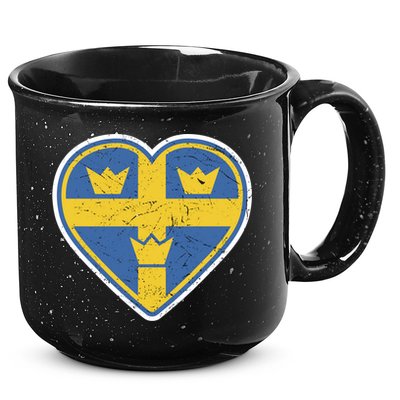 Three Crown Swedish Vintage Sverige Ice Hockey Gift 15oz Campfire Ceramic Mug