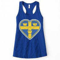 Three Crown Swedish Vintage Sverige Ice Hockey Gift Womens Tank Top