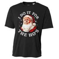 Trump Christmas Santa Claus I Do It For The Hos Cute Xmas Cooling Performance Crew T-Shirt