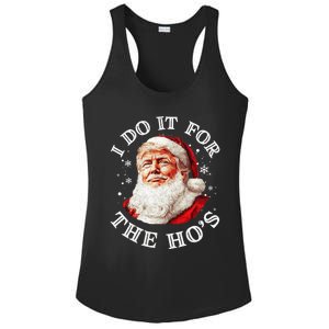 Trump Christmas Santa Claus I Do It For The Hos Cute Xmas Ladies PosiCharge Competitor Racerback Tank