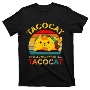 Taco Cat Spelled Backward Cute Taco Cat Lover Funny Mexican T-Shirt